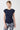 Mandala Active Top Blau Front - Side Ruffled Top