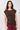 Mandala Active Top Braun Front - Side Ruffled Top