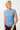 Mandala Active Top Blau Front - Side Ruffled Top