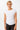 Mandala Active Top Weiss Front - Side Ruffled Top