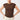 Mandala Active Top Braun Front - Side Ruffled Top