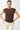 Mandala Active Top Braun Front - Side Ruffled Top