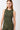 Mandala Active Green Front-Side Ruffled Rib Top