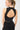 Mandala Active Top Schwarz Rückseite - Cropped V-Nec