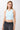 Mandala Active Top Light Blue Front - Cropped V-Neck