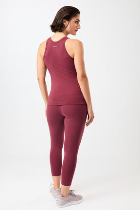 Mandala Fitness Top Rot Outfit Rückseite - Always Fit Top