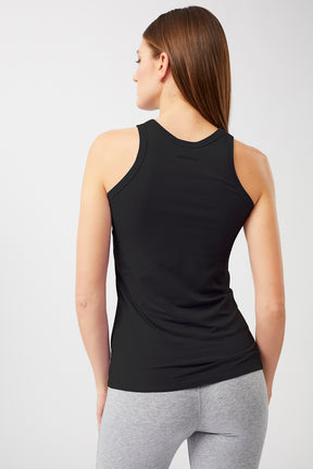 Mandala Fitness Top Schwarz Rückseite - Always Fit Top