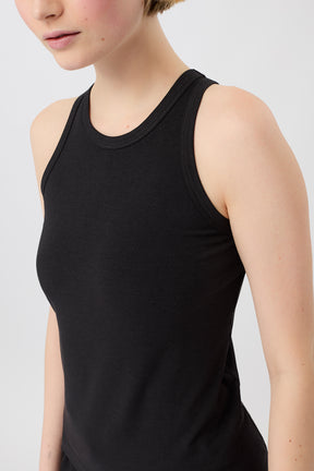 Mandala Fitness Top Schwarz Detail Front - Always Fit Top