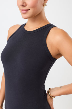 Mandala Fitness Top Blau Detail - Always Fit Top