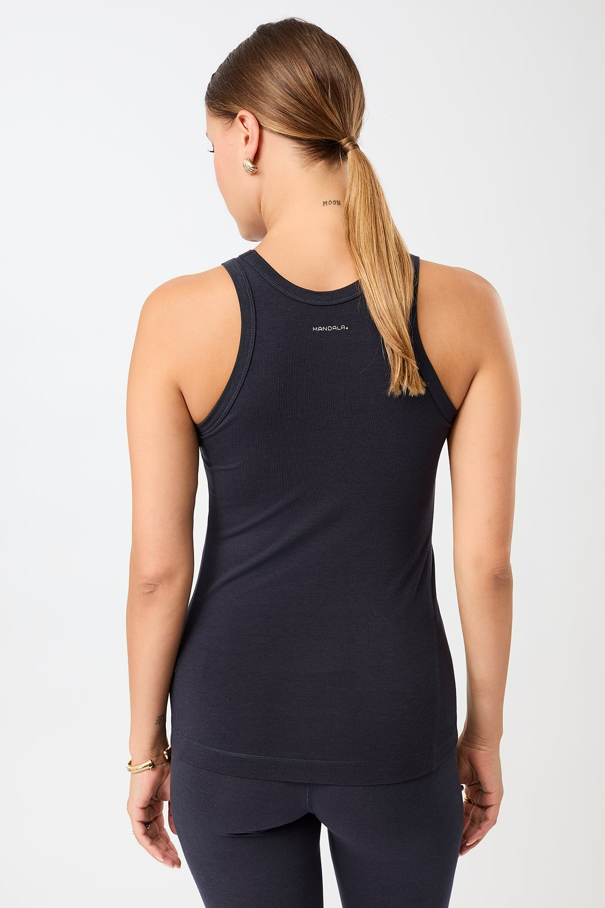 Mandala Fitness Top Blau Rückseite - Always Fit Top