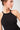 Mandala Fitness Top Schwarz Detail - Ribbed Halterneck