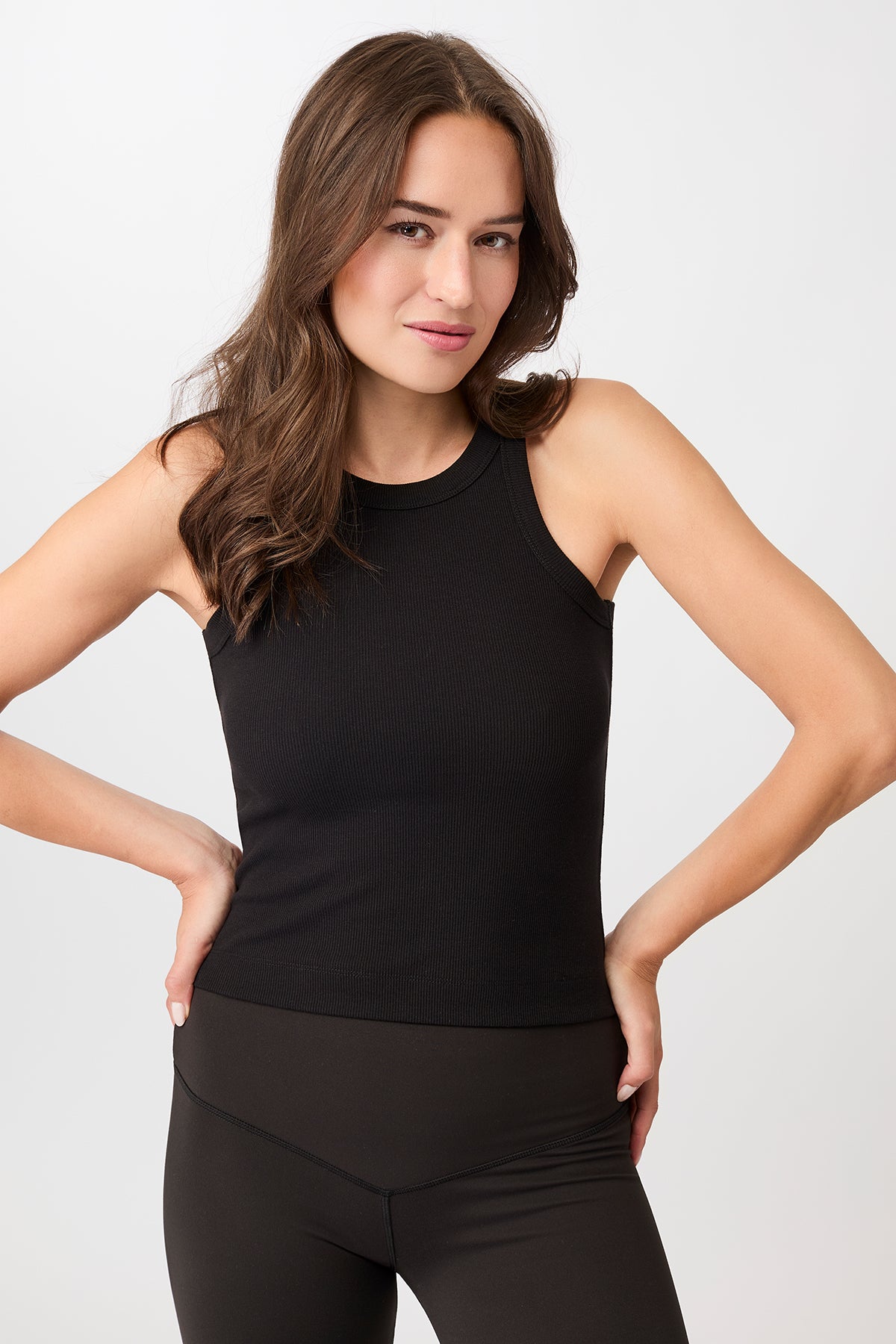 Mandala Fitness Top Black Front - Boy Top