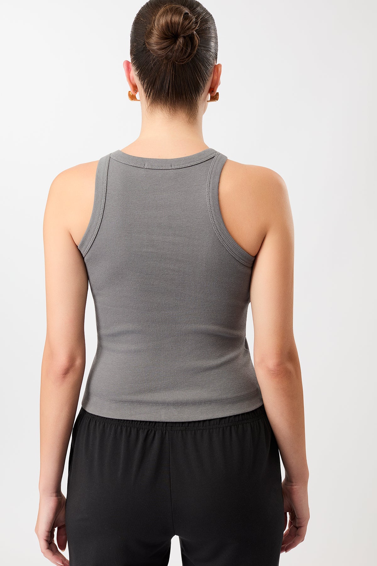 Mandala Fitness Top Grey Rückseite - Boy Top