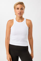 Mandala Fitness Top Weiss Front - Boy Top