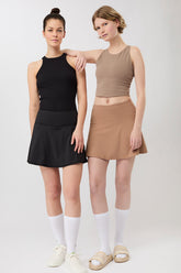 Kurzer Rock mit integrierten Shorts Mandala