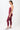 Mandala Active Legging Rot Outfit Seite - Best Cropped Legging