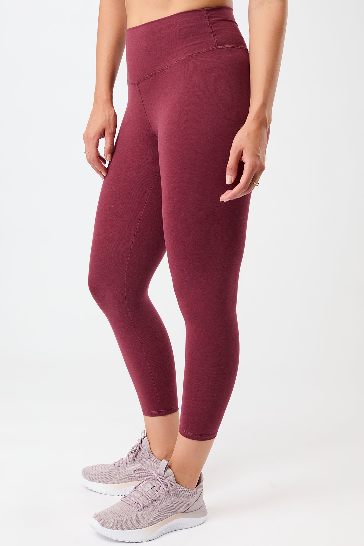 Mandala Active Legging Rot Seite - Best Cropped Legging