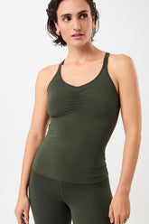 Mandala Fitness Top Grün Front - Infinity Top