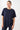 Mandala Fitness T-Shirt Blau Front - Boyfriend Tee