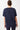 Mandala Fitness T-Shirt Blau Rückseite - Boyfriend Tee