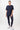 Mandala Fitness T-Shirt Blau Outfit Front - Boyfriend Tee
