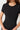 Mandala Fitness T-Shirt Schwarz Detail - Fitted T-Shirt
