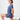 Mandala Fitness T-Shirt Blau Outfit - Fitted T-Shirt