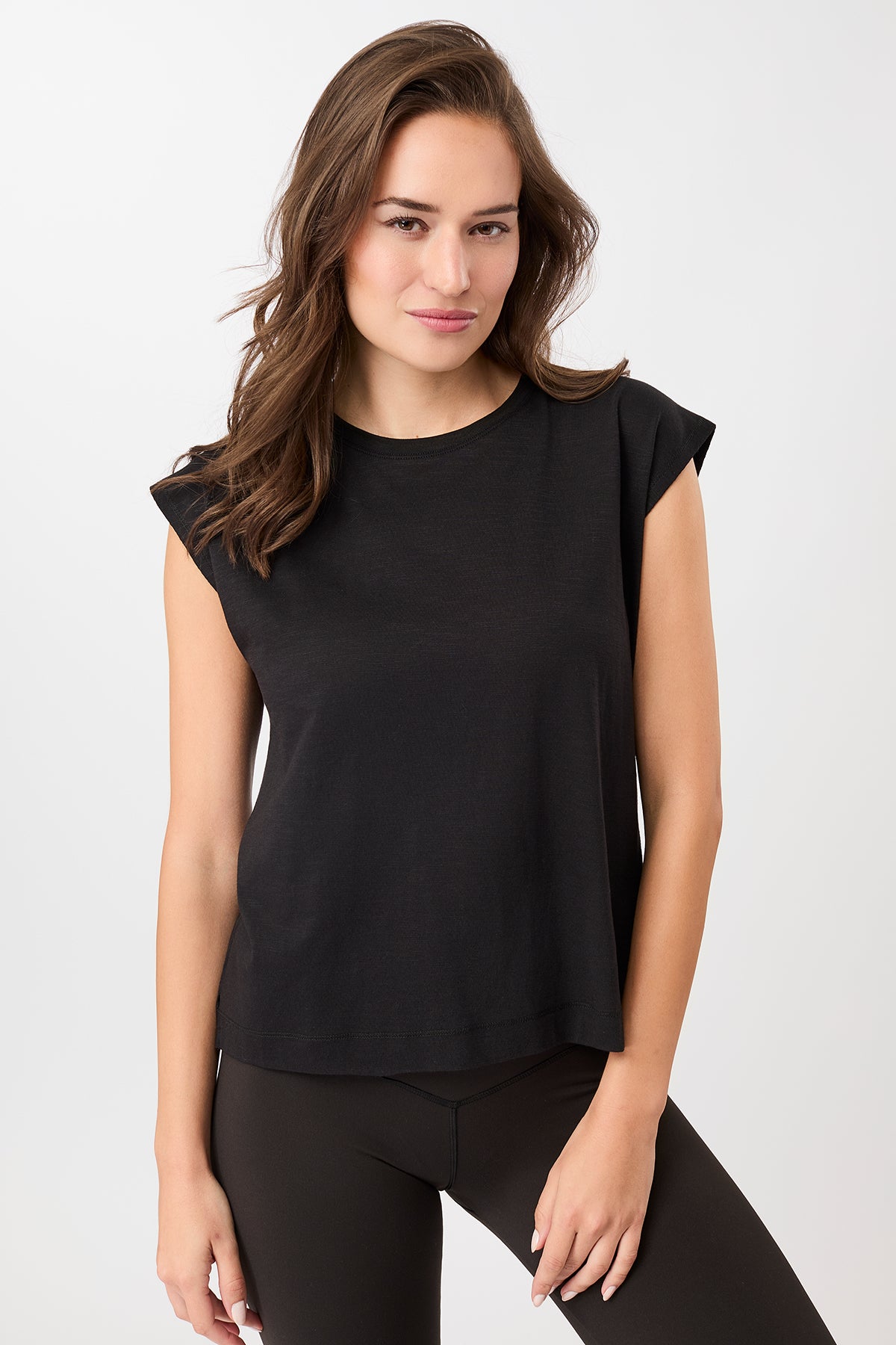 Mandala Fitness T-Shirt Schwarz Front - Train Today Top