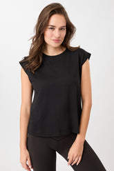 Mandala Fitness T-Shirt Schwarz Front - Train Today Top