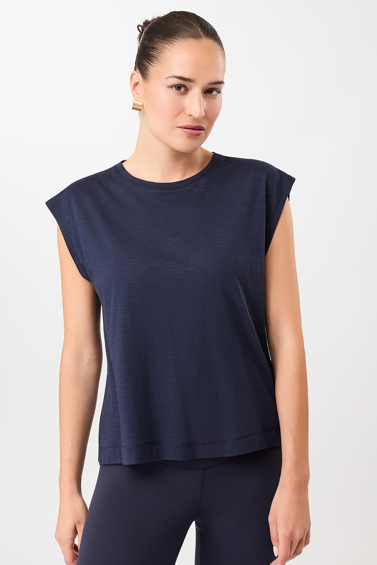 Mandala Fitness T-Shirt Blau Front - Train Today Top