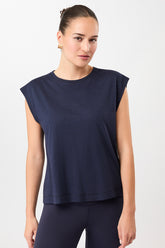 Mandala Fitness T-Shirt Blau Front - Train Today Top