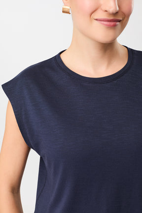 Mandala Fitness T-Shirt Blau Detail - Train Today Top