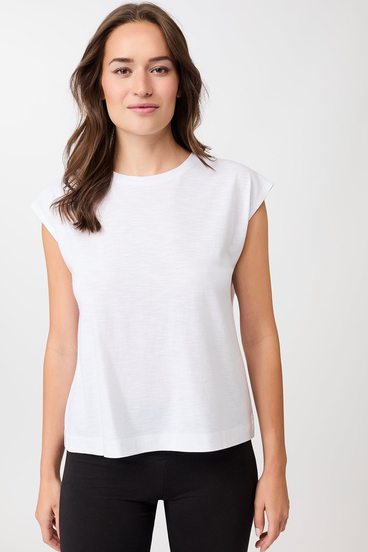 Mandala Fitness T-Shirt Weiss Front - Train Today Top