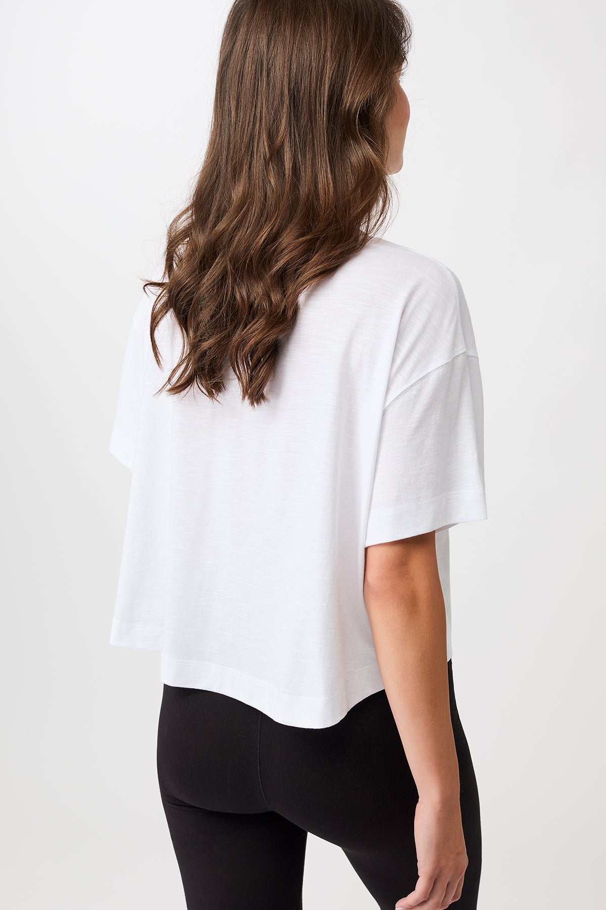 Mandala Active T-Shirt Weiss Rückseite - Boxy Tee