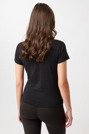 Mandala Fitness Shirt Schwarz Rückseite - Rest & Recovery Tee