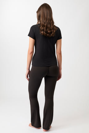 Mandala Fitness Shirt Schwarz Outfit Rückseite - Rest & Recovery Tee