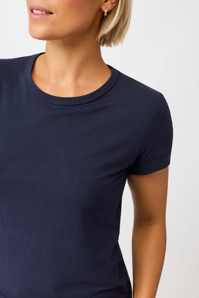 Mandala Fitness Shirt Blau Detail - Rest & Recovery Tee