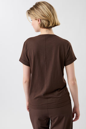 Mandala Fitness Shirt Braun Rückseite - Rest & Recovery Tee