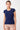 Mandala Sport Shirt Blau Front - Piqué Roundneck