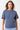 Mandala Fitness T-Shirt Blau Front - Butterfly T-Shirt
