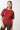Mandala Fitness T-Shirt Rot Front - Butterfly T-Shirt