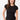 Mandala Fitness Shirt Schwarz Front - Slim Fit Ribbed Tee