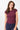 Mandala Fitness Shirt Rot Front - Slim Fit Ribbed Tee