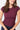 Mandala Fitness Shirt Rot Detail - Slim Fit Ribbed Tee