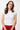 Mandala Fitness Shirt Weiss Front - Slim Fit Ribbed Tee