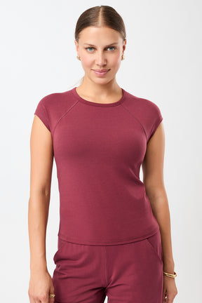 Mandala Sport Shirt Rot Front - Slim Fit T-Shirt