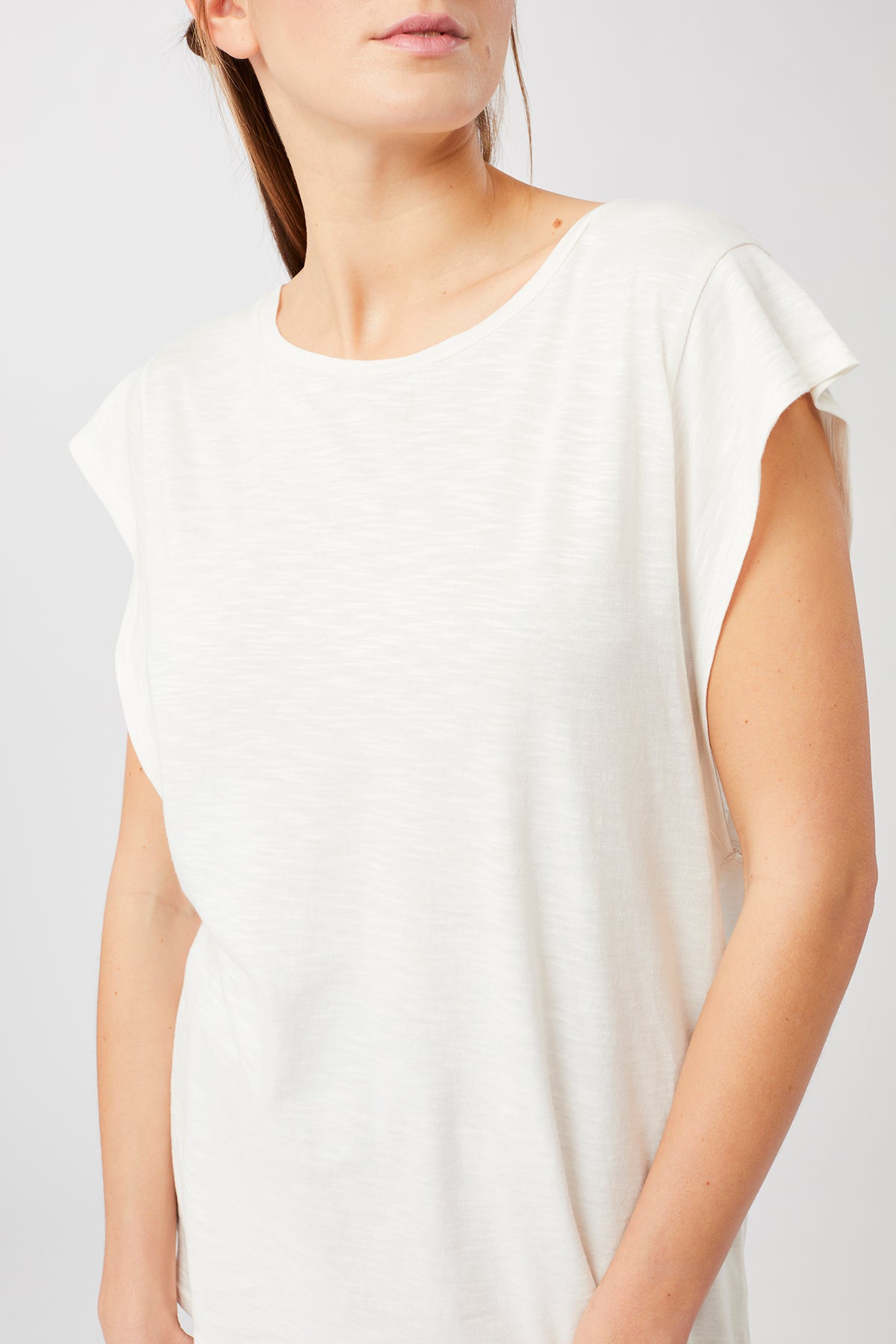  Mandala Yoga Shirt Weiß Detail - Off Duty Top